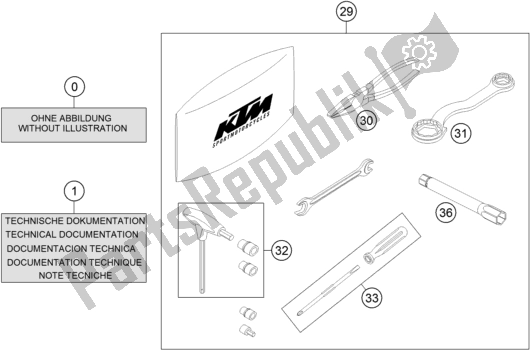 Tutte le parti per il Seperate Enclosure del KTM 690 Enduro R US 2018