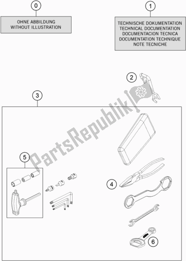 All parts for the Seperate Enclosure of the KTM 690 Enduro R US 2019