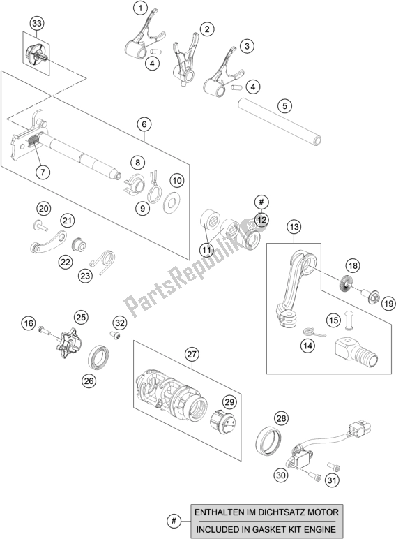 Toutes les pièces pour le Mécanisme De Changement du KTM 690 Enduro R US 2020