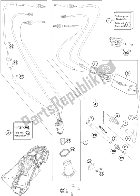 Tutte le parti per il Pompa Di Benzina del KTM 690 Enduro R US 2021