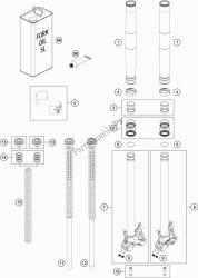 FRONT FORK DISASSEMBLED