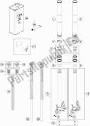 FRONT FORK DISASSEMBLED