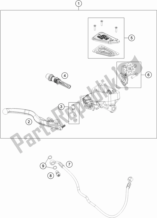 Toutes les pièces pour le Front Brake Control du KTM 790 Adventure R-CKD 2021