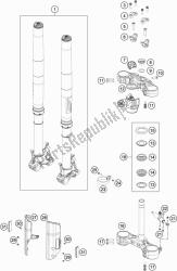 FRONT FORK, TRIPLE CLAMP