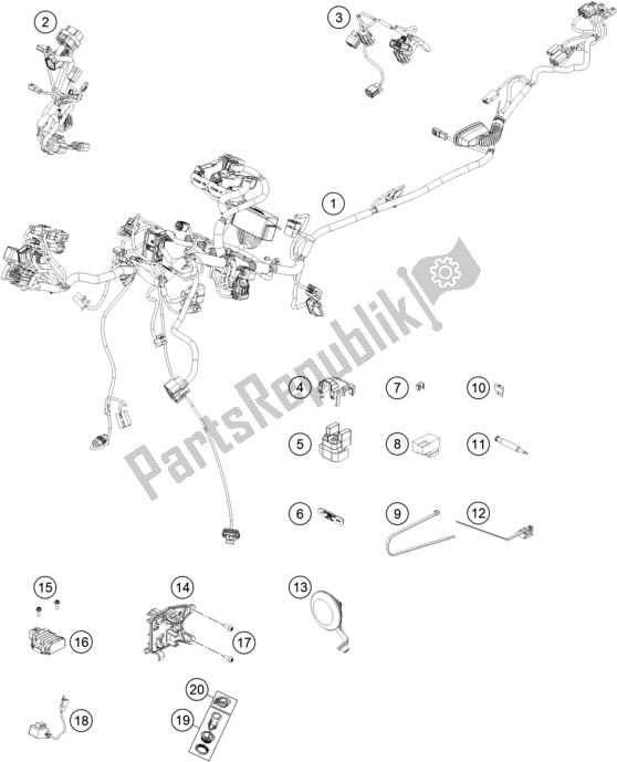 Todas las partes para Arnés De Cableado de KTM 790 Adventure R-CKD 2021