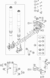 forcella anteriore, pinza tripla