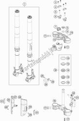 FRONT FORK, TRIPLE CLAMP