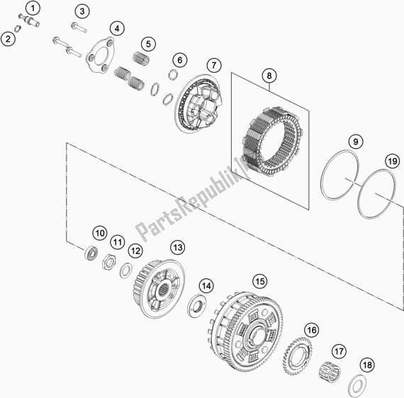 Todas las partes para Embrague de KTM 790 Adventure R EU 2019
