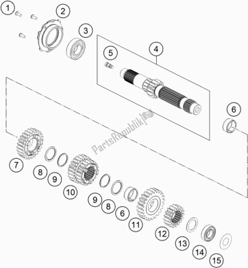 Toutes les pièces pour le Transmission I - Arbre Principal du KTM 790 Adventure R EU 2019
