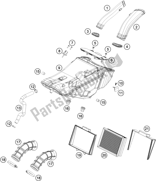 Todas as partes de Filtro De Ar do KTM 790 Adventure R EU 2020