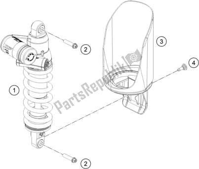 Tutte le parti per il Ammortizzatore del KTM 790 Adventure R EU 2020
