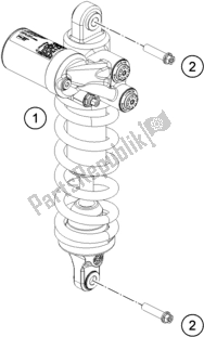 Tutte le parti per il Ammortizzatore del KTM 790 Adventure R Rally EU 2020