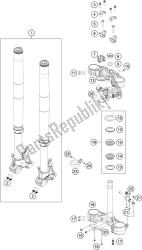 forcella anteriore, pinza tripla