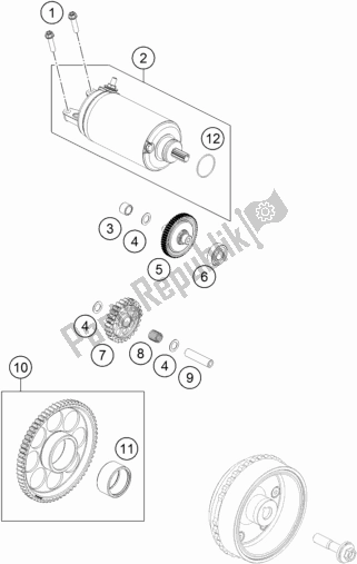 Wszystkie części do Rozrusznik Elektryczny KTM 790 Adventure,white EU 2020