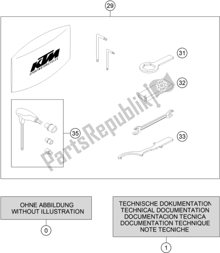 Tutte le parti per il Seperate Enclosure del KTM 790 Adventure,white US 2020