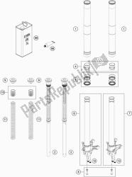 FRONT FORK DISASSEMBLED