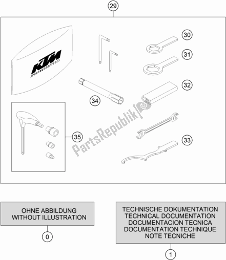 Todas as partes de Seperate Enclosure do KTM 790 Duke Orange US 2019