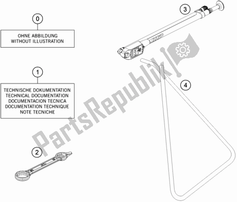 Alle onderdelen voor de Seperate Enclosure van de KTM 85 SX 17/ 14 2018