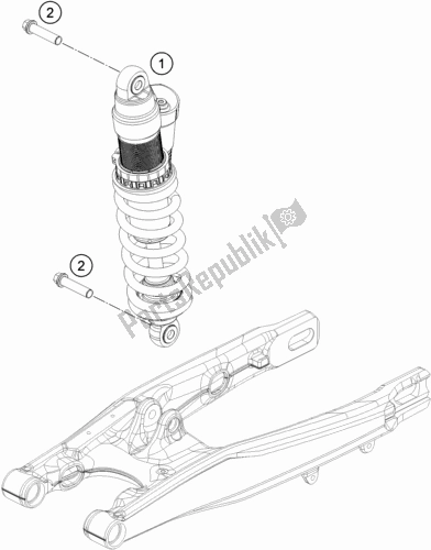 Toutes les pièces pour le Amortisseur du KTM 85 SX 17/ 14 EU 2018