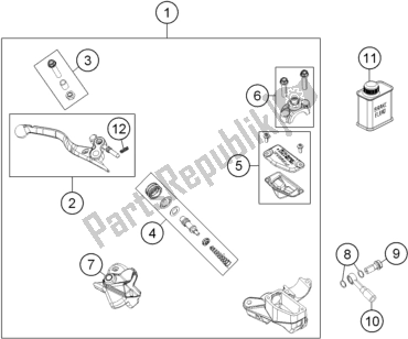 Todas las partes para Front Brake Control de KTM 85 SX 17/ 14 EU 2019