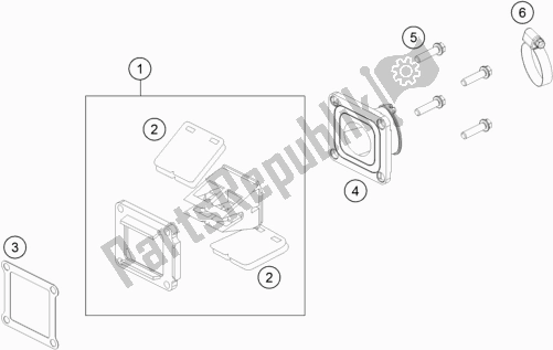 Todas las partes para Caja De Válvula De Lámina de KTM 85 SX 17/ 14 EU 2019