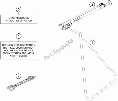 Todas las partes para Seperate Enclosure de KTM 85 SX 17/ 14 EU 2019