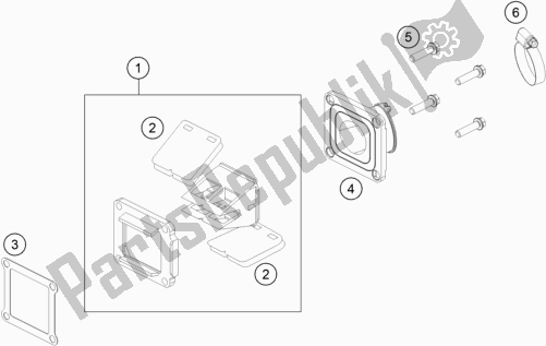 Toutes les pièces pour le Boîtier De Valve De Roseau du KTM 85 SX 19/ 16 2018