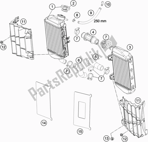 Toutes les pièces pour le Système De Refroidissement du KTM 85 SX 19/ 16 2019