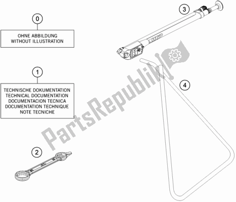 Todas las partes para Seperate Enclosure de KTM 85 SX 19/ 16 2019