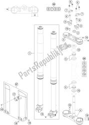 forcella anteriore, pinza tripla