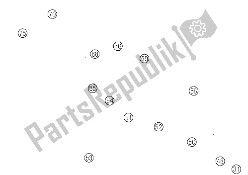 All parts for the Kick Starter of the KTM 85 SX 19/ 16 EU 2017