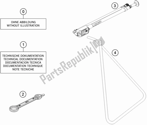 Todas as partes de Seperate Enclosure do KTM 85 SX 19/ 16 EU 2018