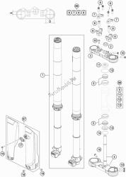 forcella anteriore, pinza tripla