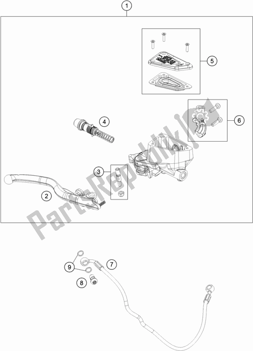 Toutes les pièces pour le Front Brake Control du KTM 890 Adventure R EU 2021