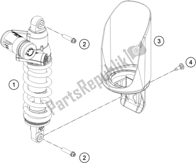 Toutes les pièces pour le Amortisseur du KTM 890 Adventure R EU 2021