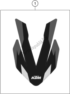 All parts for the Decal of the KTM 890 Adventure R Rally EU 2021