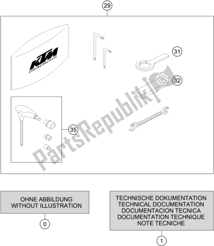 All parts for the Seperate Enclosure of the KTM 890 Adventure R Rally EU 2021