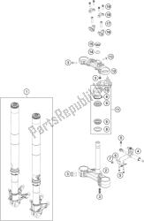 FRONT FORK, TRIPLE CLAMP