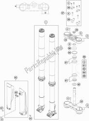 FRONT FORK, TRIPLE CLAMP