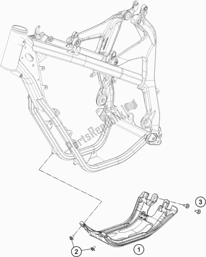 All parts for the Engine Guard of the KTM Freeride 250 F EU 2018