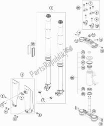 forcella anteriore, pinza tripla