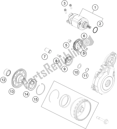 Wszystkie części do Electro Starter KTM Freeride 350 2017