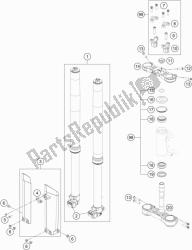 fourche avant, triple serrage