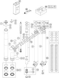 FRONT FORK DISASSEMBLED