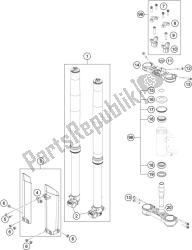 FRONT FORK, TRIPLE CLAMP