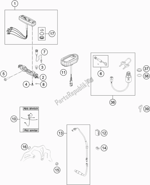 All parts for the Instruments / Lock System of the KTM Freeride E-XC EU 0 2017