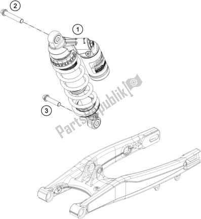 Alle onderdelen voor de Schokdemper van de KTM Freeride E-XC EU 0 2018