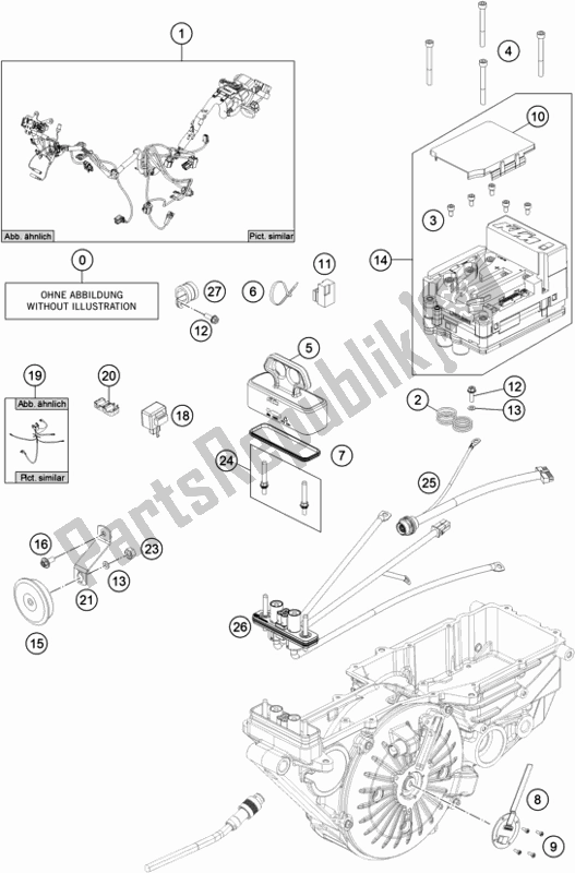 Toutes les pièces pour le Faisceau De Câblage du KTM Freeride E-XC EU 0 2018