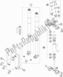 FRONT FORK, TRIPLE CLAMP