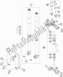 FRONT FORK, TRIPLE CLAMP